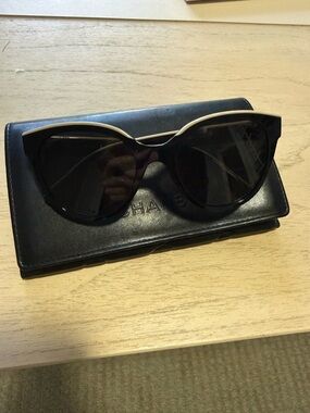 CHANEL Black Sunglasses